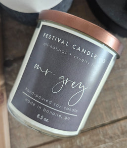 "Mr. Grey" Scented Soy Candle