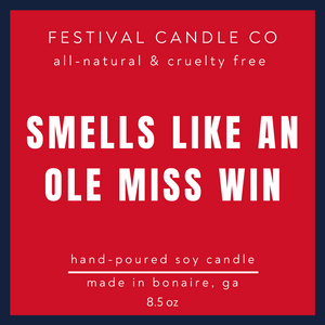 "SMELLS LIKE A WIN" | Scented Soy Candle