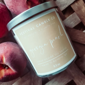 "Georgia Peach" Scented Soy Candle