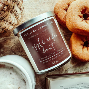 "Apple Cider Donut" Scented Soy Candle