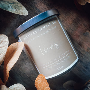 "Leaves" Scented Soy Candle